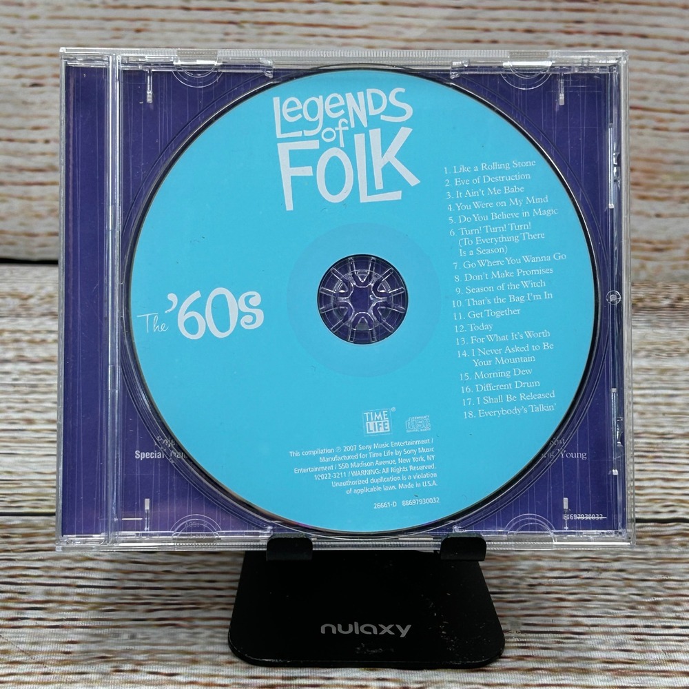 Time Life Legends of Folk The 60s CD Compilation 26661-D 2011 Sony Music